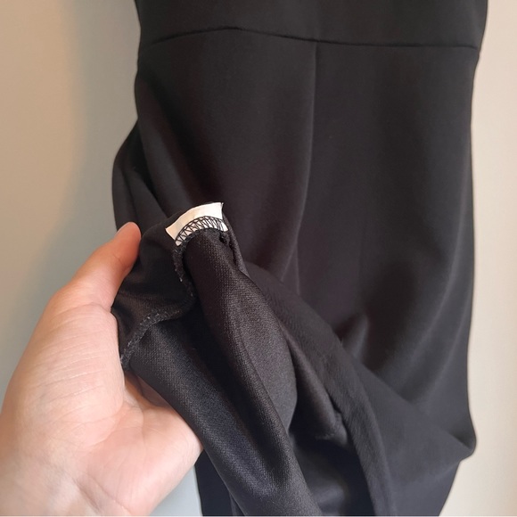 Black Wrap Dress - Picture 8 of 9